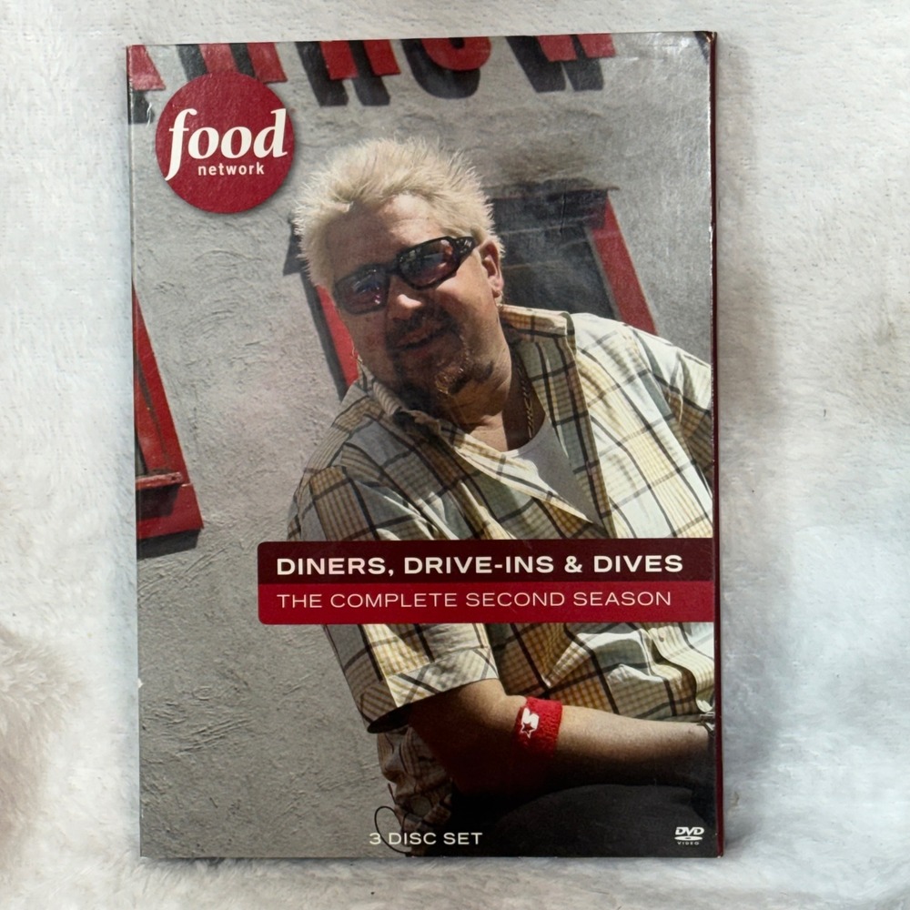 Food Network Diners Drive-Ins & Dives Season 2 DVD Guy Fieri 3 Disc Set